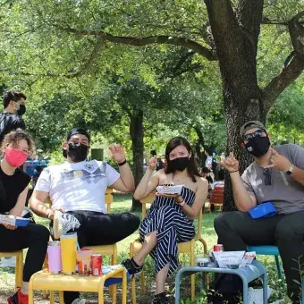 Alumnos y alumnas en festejo del 78 aniversario del Tec de Monterrey, campus Monterrey.