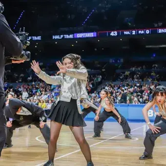 Compañías artísticas del Tec campus Estado de México presentaron el medio tiempo del partido Capitanes CDMX vs Austin Spurs de la NBA G League.