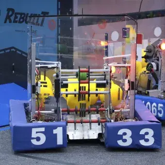 Robot en la pista