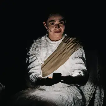 Daniela Arriaga en el monólogo "Fragmento 1: Esperanza", ganador del 1